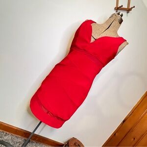 Sexy Fitted Emerald Sundae Vibrant Red Dress XL